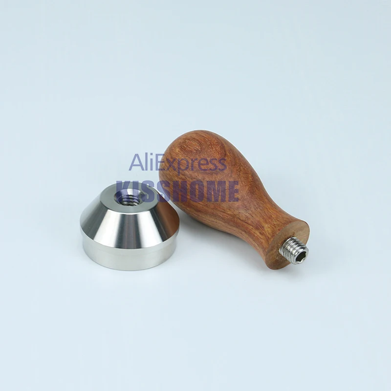 Mini Dalbergia Odorifera Wooden Tamper For Kamira Espresso Maker Powder Hammer 32.8mm Stainless Steel Base Coffee Accessories - Image 5