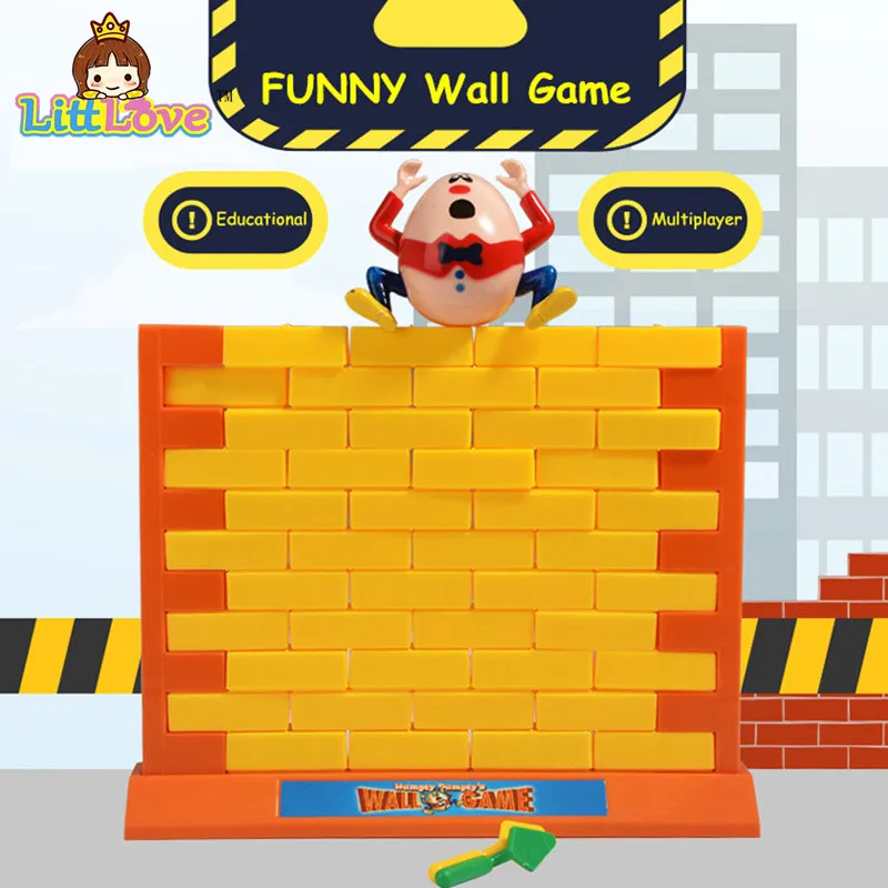 Funny Gadgets Push Wall Board Game Demolish Creative Wall Humpty Dumpty Game Parent-Child Interactive Toy