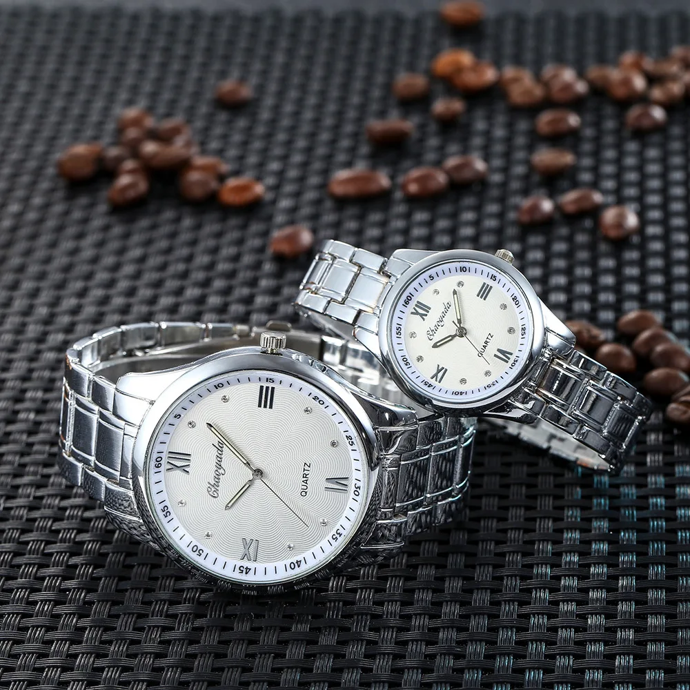 2022 Luxury Couple Watch Stainless Steel Lover Watches Men Business Women Fashion Casual Waterproof Quartz Wristwatch Gift Reloj