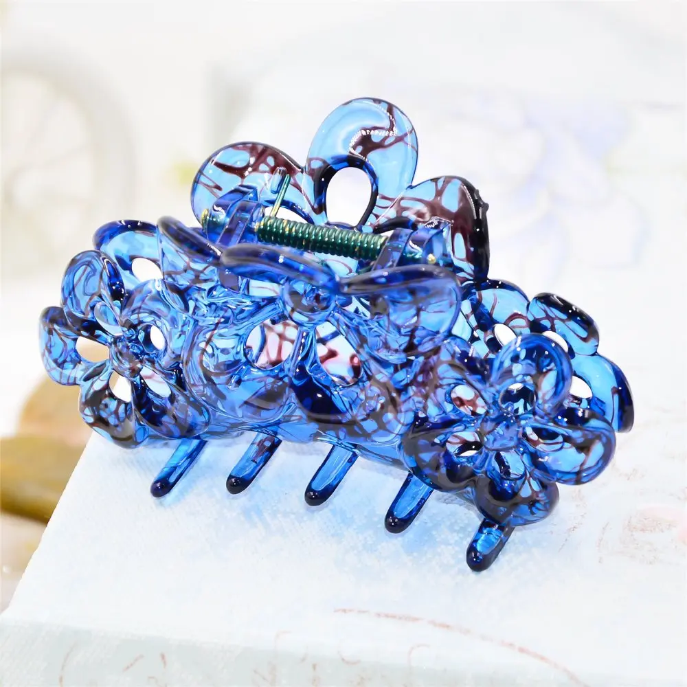 Women Plastic  Hair Jaw Clip Fashion Hair Claw Black Hairpin Hair Accessories for Female Simple Hair Crab Grip Clamp