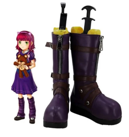 Game LOL Annie Hastur the Dark Child Cosplay Shoes Boots Cosplay Costume Accessories For Women Shoes Custom Made Halloween Party