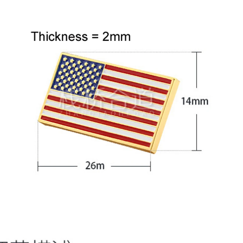 American flag brooches stars & stripes president badges metal suite collar lapel pin brooch ornament jewelry accessories