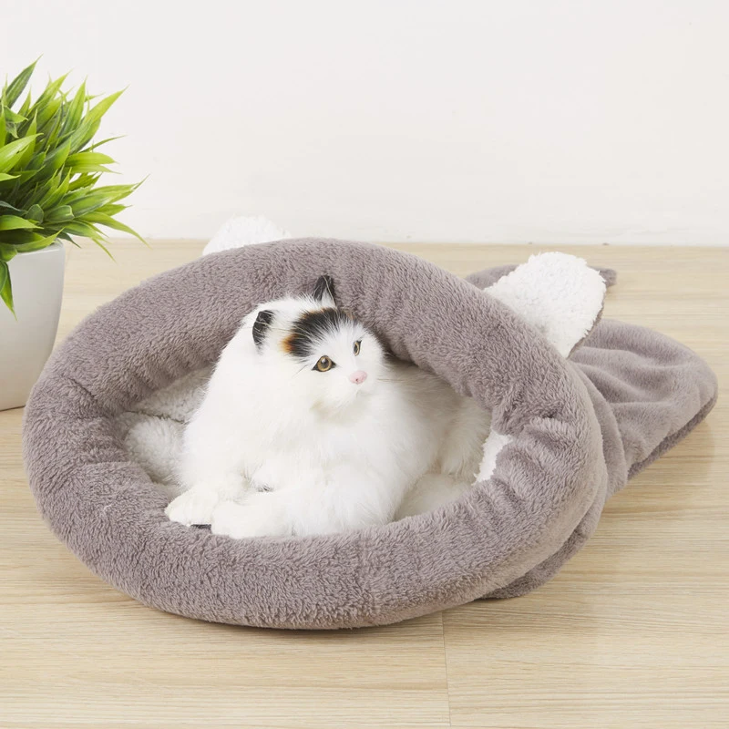 Soft Cat Sleeping Bag Small Cats Tent Yurt Bed Warm Pet House Lovely puppy Kennel Cushion Pets Supplies ZL223-3