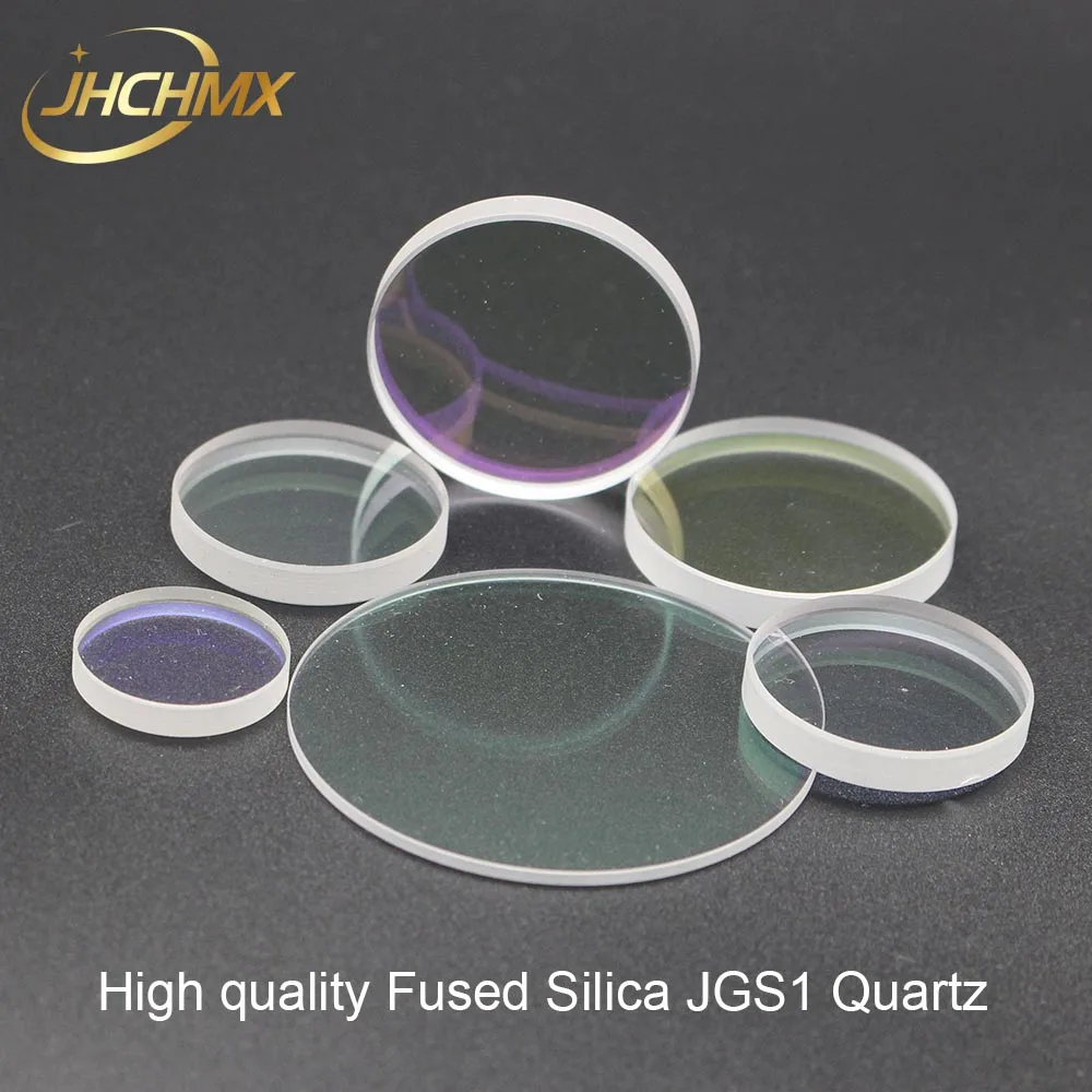 JHCHMX Laser Protective Windows/Lens Fused Silica Lens 18*2 20*2/3/4 22.35*4 30*5 27.9*4.1 36*5 37*7mm For Fiber Laser Machines