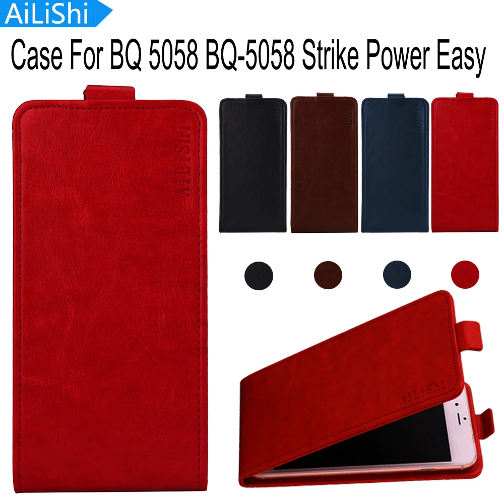 AiLiShi Case For BQ 5058 BQ-5058 Strike Power Easy Luxury Flip New Leather Case Exclusive 100% Special Phone Cover Skin+Tracking