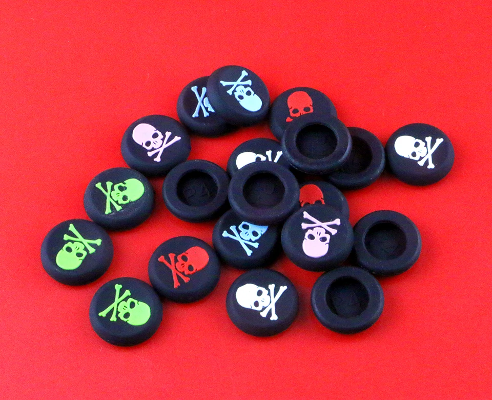 200pcs For XBOXONE XBOX360 Skull Head Silicone Thumb Grip Joystick Cap For PS 4 3 2 Controller 200PCS/LOT