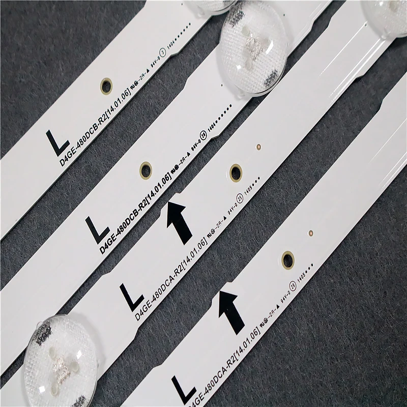 New 3set=36 PCS LED strip for UE48H6200AK SAMSUNG_2014SVS48F_3228 D4GE-480DCA-R2 D4GE-480DCB-R2 D4GE-480DCA-R3 D4GE-480DCB-R3