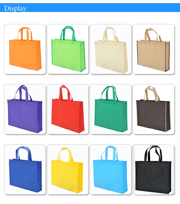 Imagem -03 - Tipos de Cor Non-woven Bolsa Shopping Bolsa com Handle Clothes Bags Alta Qualidade 30*40*10cm 20 Pcs 13