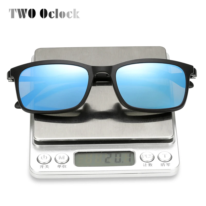TWO Oclock Ultra-light Polarized Magnet Sunglasses Men Women Clip On Glasses TR90 Optical Frame 5 In 1 Myopia Glasses Lens 8803