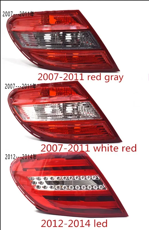 

RQXR rear lamp tail light assembly for Mercedes-Benz C Class W204 C180 C200 C220 C250 C260 C280 C300 2007-2014