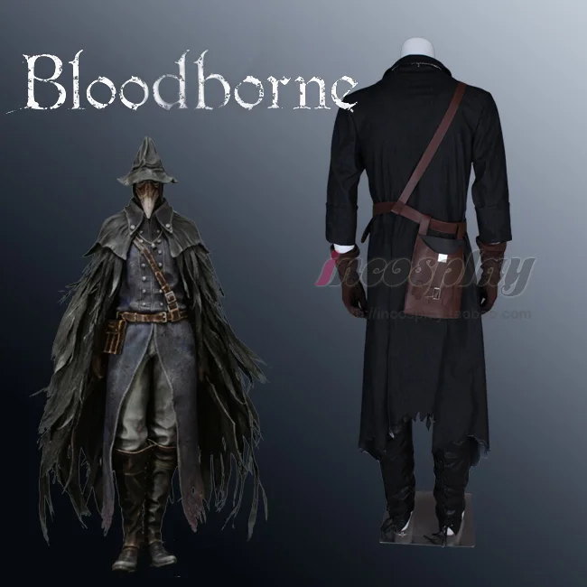 

[Customized] Anime Bloodborne Crow Battle Uniform Cosplay Costume Customize Any Size For Men Halloween Free Shipping New 2019.