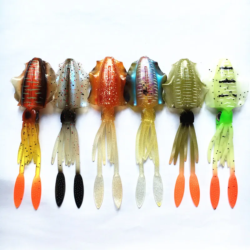 

10PCS Squid Fishing Lure 20g 150mm Luminous Squid Jig Deep Sea Fishing Lures Octopus Bait Trolling Wobbler Bait