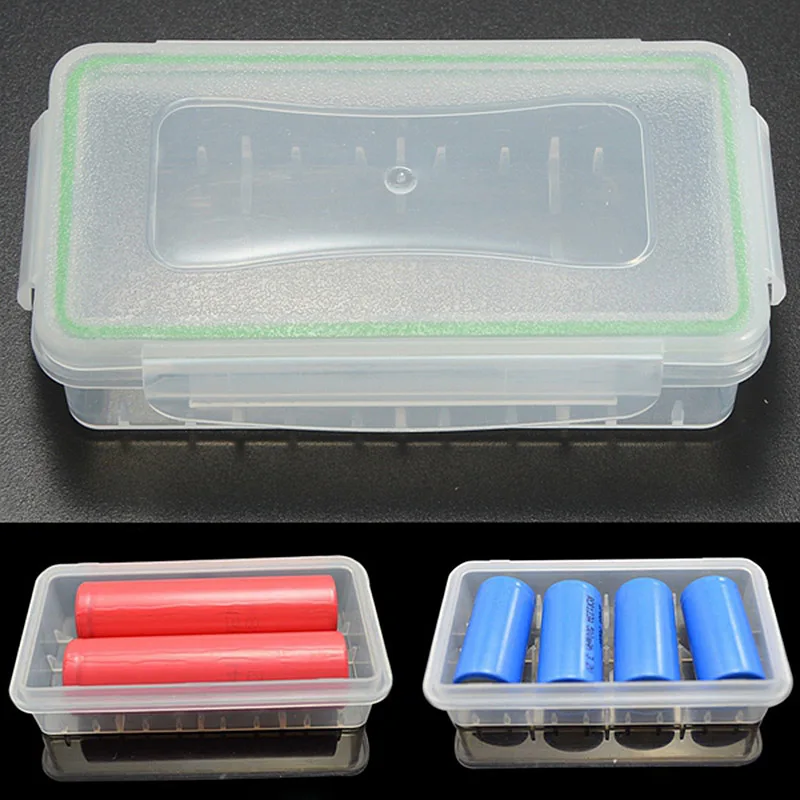 18650 Battery Case Holder Storage Box Hard Wear-resistant Plastic Case Waterproof Batteries Protector Cover