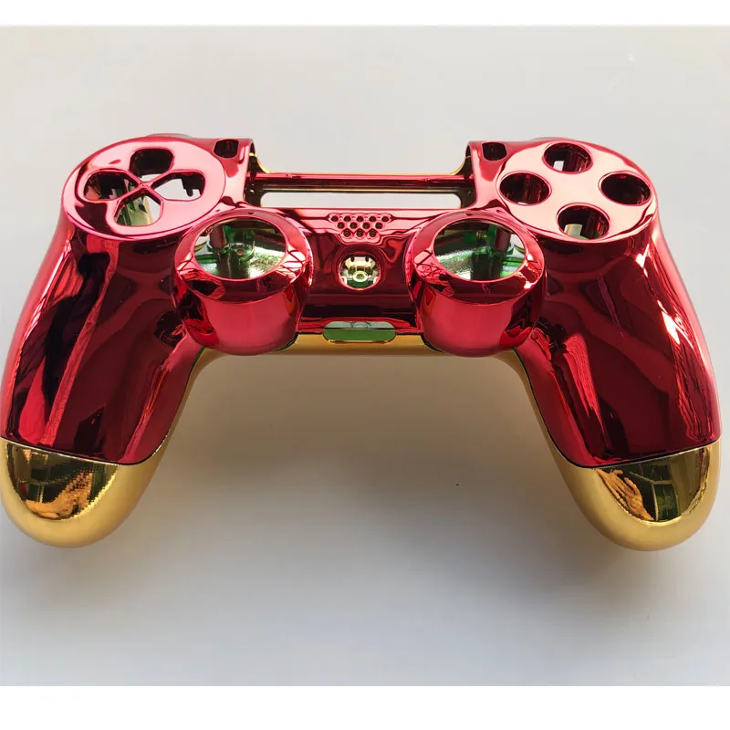 PS4 Pro JDM 040 Full Housing Case Chrome Gold Red Shell Cover Replacement For PS4 PRO Playstation 4 PRO JDS 040 V2 Controller