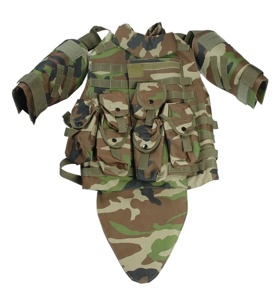 US Army Military Tactical Airsoft Paintball Carrier OTV Combat Vest Woodlannd