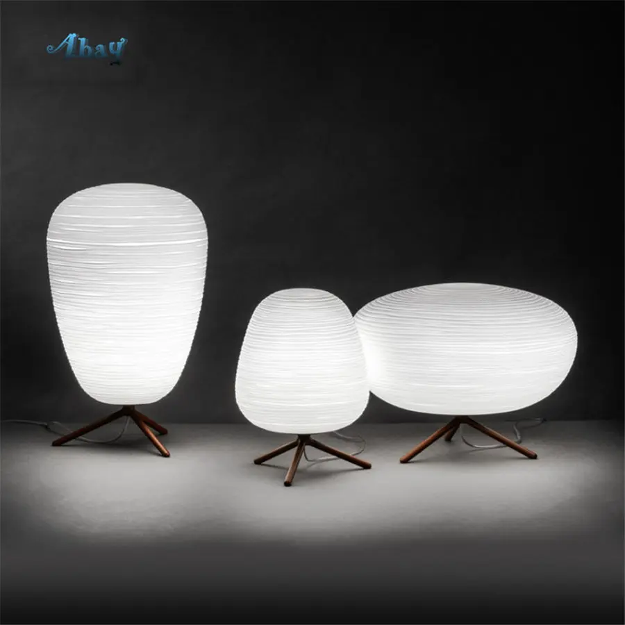 

postmodern spiral frosted glass Silkworm table lamp for living room office home deco bedroom bedside lamp study led desk light