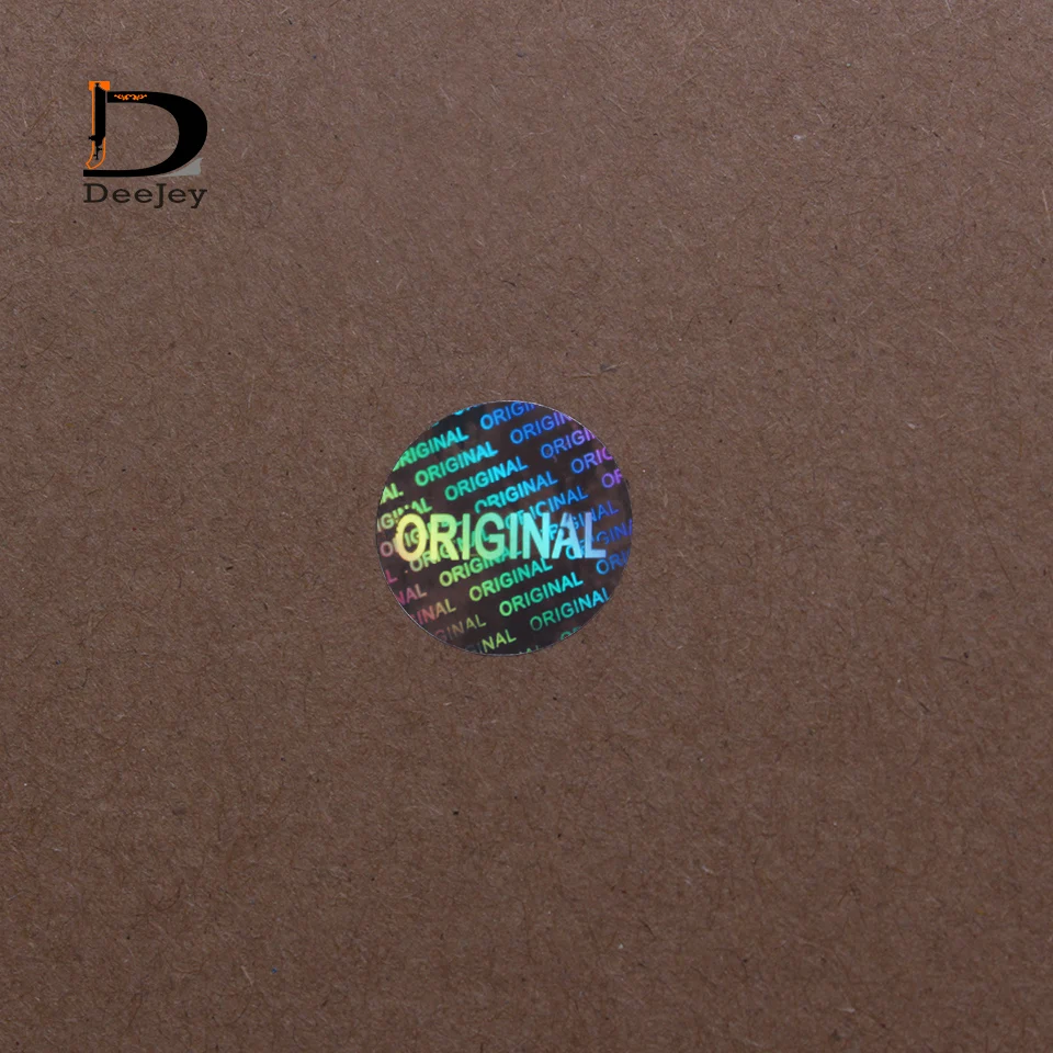 Stock Original hologram stickers 15mm round anti counterfeit laser stickers one time use ONLY 1000pcs lot