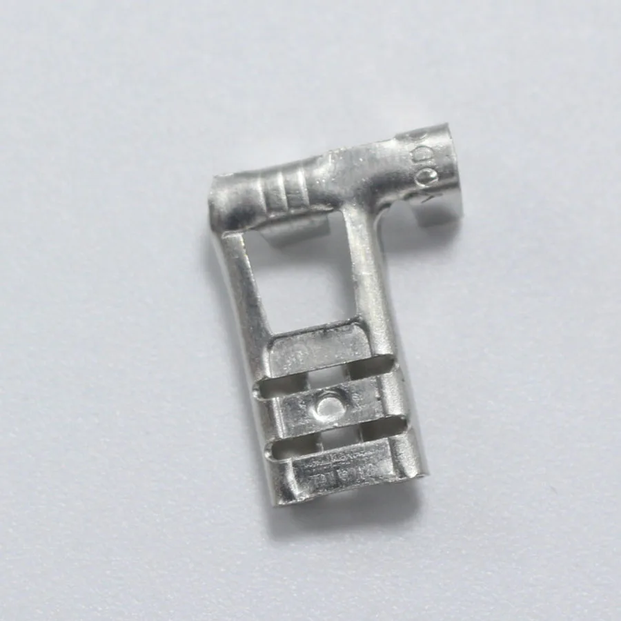 10sets 6.3mm Right Angle Flag Female Crimp Terminal with Case for 18AWG - 13AWG Wire for Car Auto