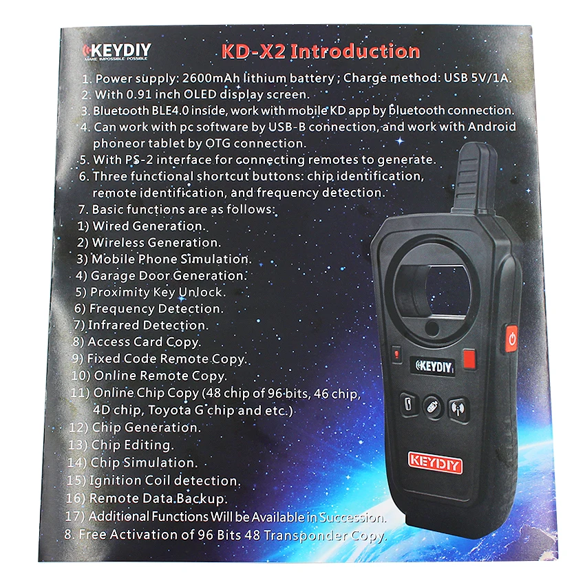 KD Remote Key Copy Chip, KD-X2 Programador Chave, Máquina do