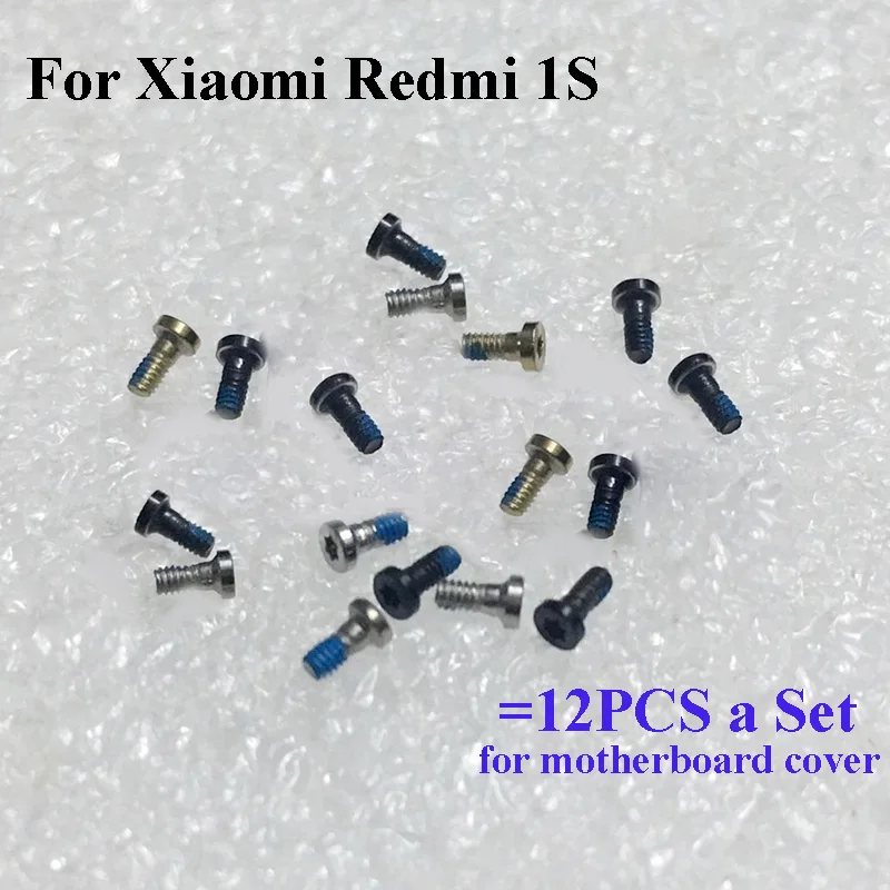 12PCS a set Screw For Xiaomi Redmi 1s 1 s mainboard motherboard Cover Screws Repair Parts For Xiaomi Red Mi 1s Redmi1s Hongmi 1s