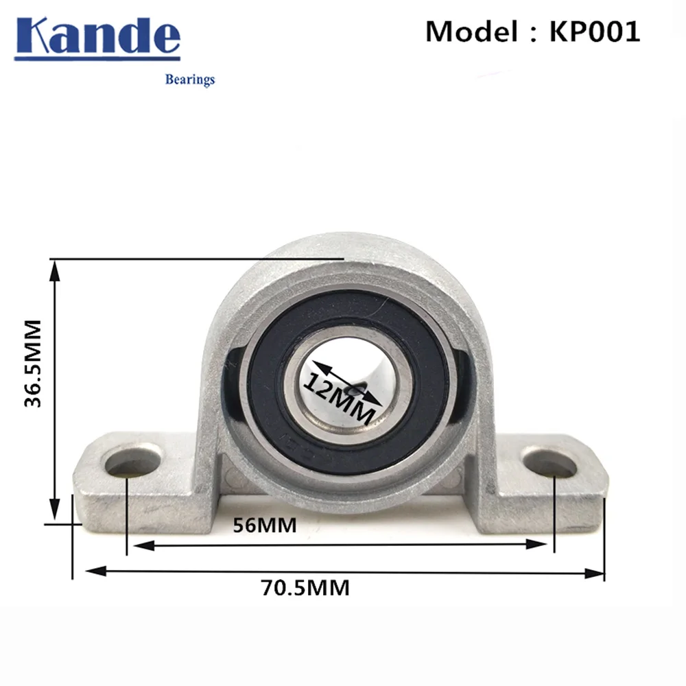 

KP001 Zinc Alloy Mounted 1pcs KP001 Zinc Alloy Miniature Vertical Bearings Bore: 12mm P001