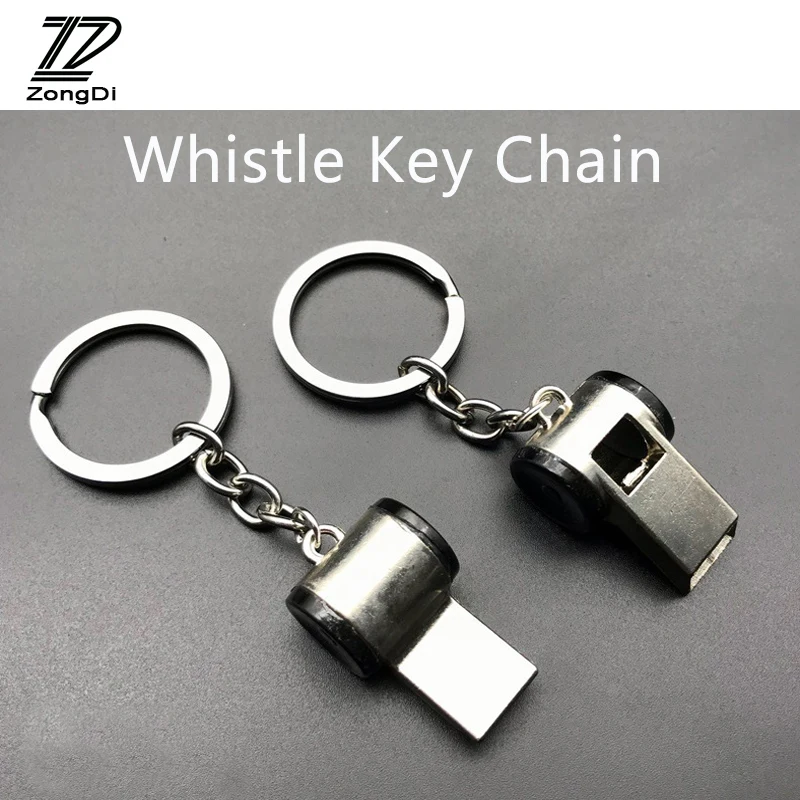 ZD 1X Car Keychain Outdoor survival whistle For Opel astra insignia Citroen c4 c5 c3 Mitsubishi lancer asx outlander accessories