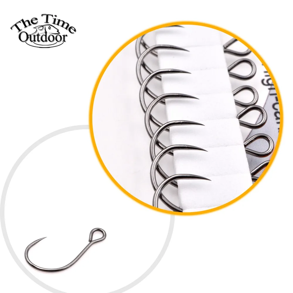 THE TIME BRAND Big Ring lure hook for mini crankbait and small minnow lures Barbless fish hooks