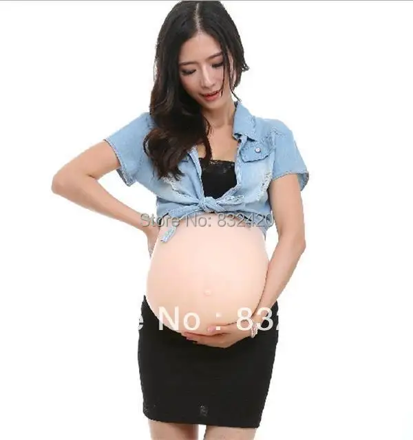 

FREE SHIPPING FAKE SILICONE PREGNANCY PLUS 5000 GR SILICONE BELLY STOMACH BABY BUMP