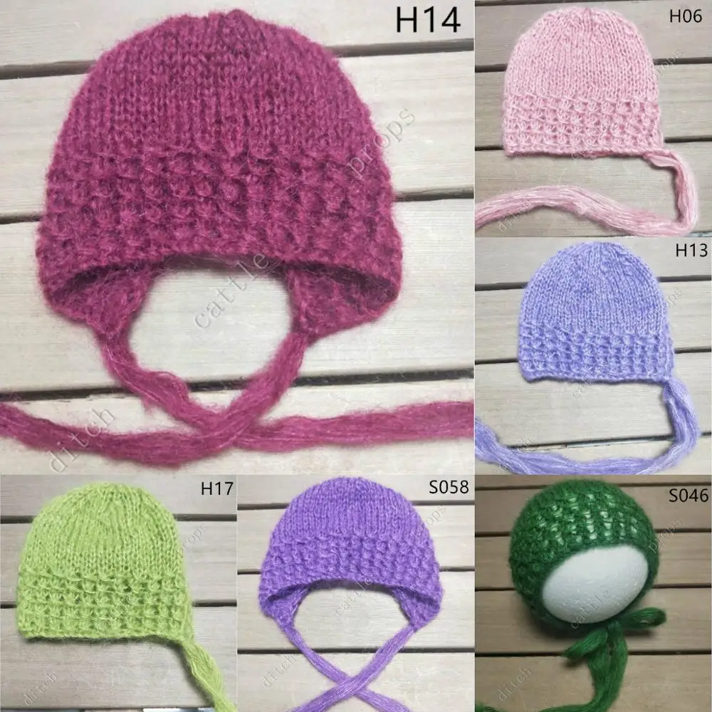 

Newborn Photography Props Mohair Hat Photography Background Cap