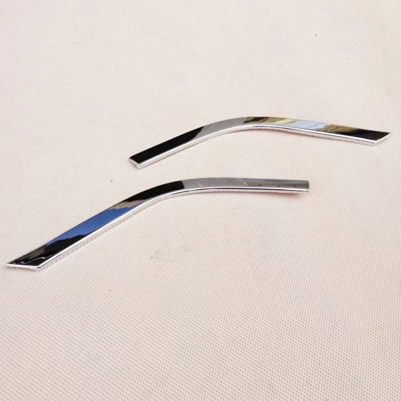 2014 2015 2016 2017 2018 For Jeep Cherokee KL Car ABS Chrome Air Condition Outlet Vent Frame Strip Cover Trim Accessories 2pcs