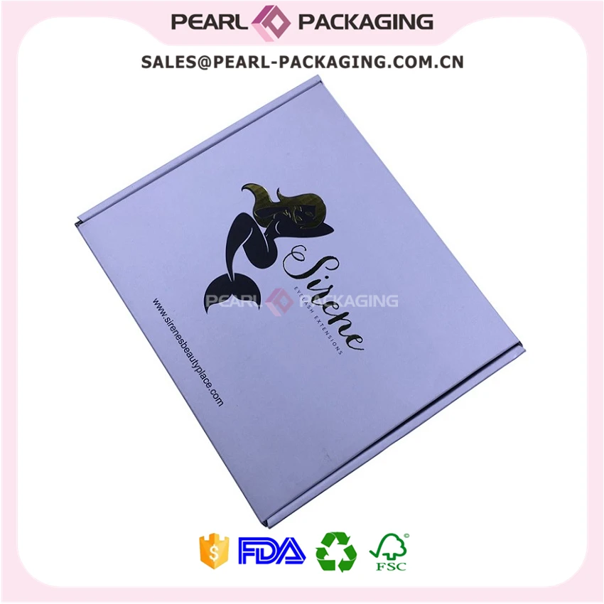 

Custom Foldable Corrugated Packaging Box Logo Gold Foiling for Gift Packaging