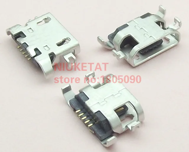 50szt Micro USB 5pin 1.28mm Port ładowania Złącze dokujące Do Motorola Moto E3 G5 XT1672 XT1676 G4 Play XT1600 XT1601 A850