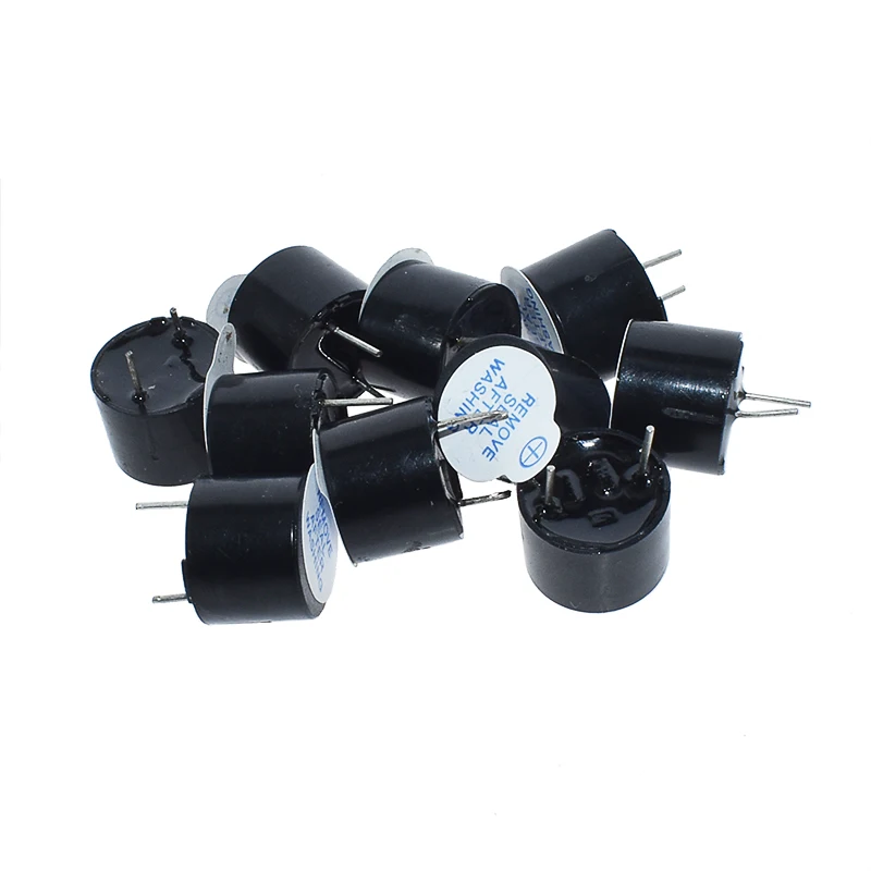 Big voice 5V Active Buzzer Magnetic Long Continous Beep Tone Alarm Ringer 12mm Active Piezo Buzzers Fit For Computers Printers