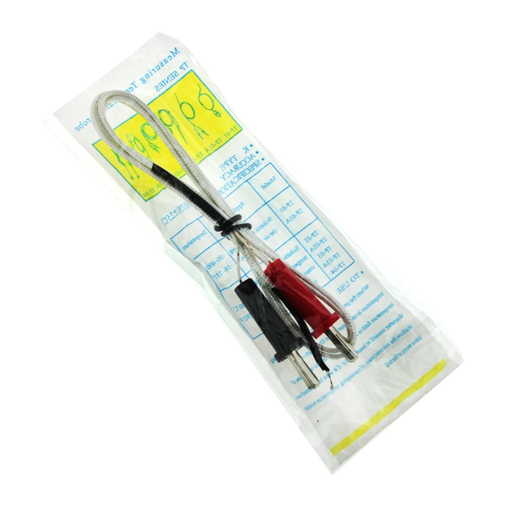Type K Thermokoppel Sensor Digitale Probe Tester 100Cm 1M Draad Temperatuur Meten 1.4Cm Interface Temperatuursensor