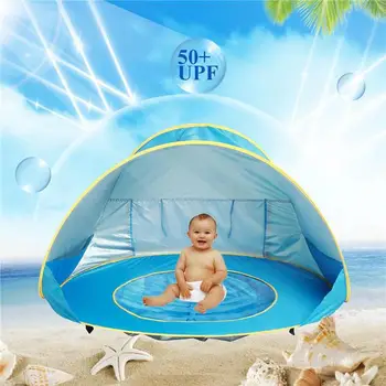 Children baby games beach tent Uv protective Sunshelter portable outdoor kids swimming pool play house tent toys for baby kids