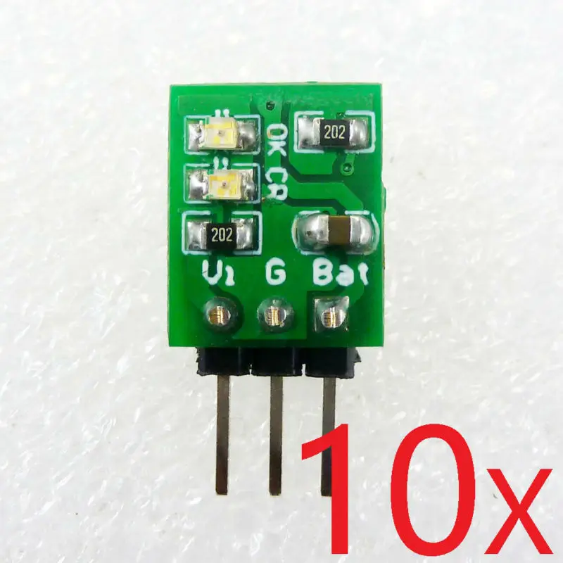 10 Pcs Ultra-small Battery Charger Board DC Power supply Module for 18650 Rechargeable Li-ion Battery LED toy UAV RTF UFO diy