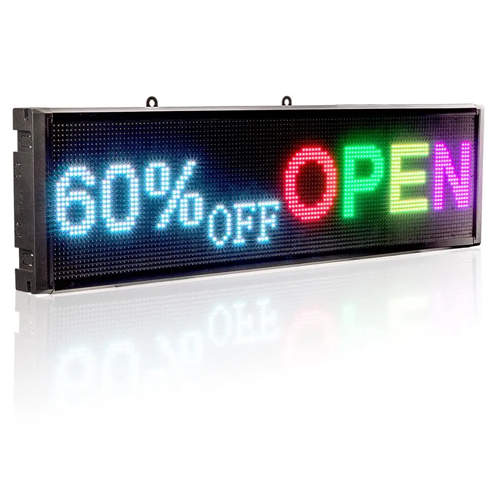 P5 LED Signs SMD RGB Full Color Module Indoor WiFi Shopwindow Programmable Scrolling Message Led Display Board- EU US UK AU Plug