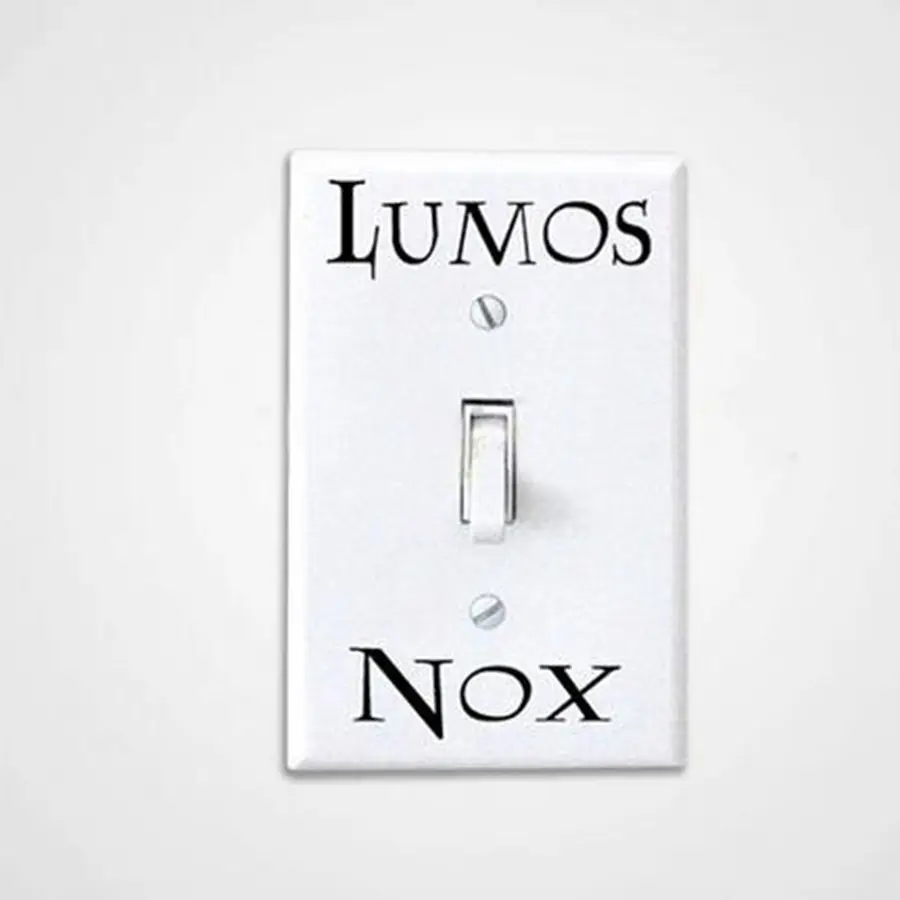 Lumos Nox 라이트 스위치 스티커, 크리에이티브 스위치 스티커, 비닐 포터 데칼, 세트당 3 개 