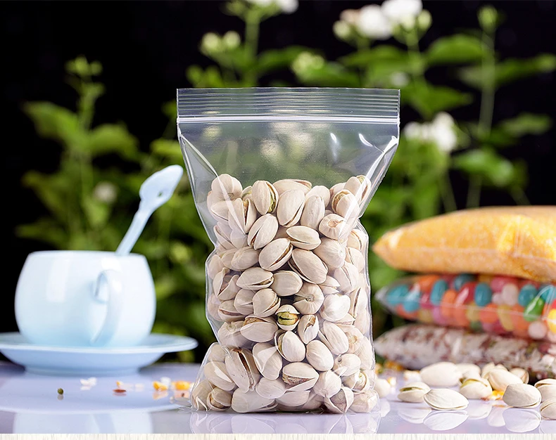 14*20cm,100pcs/Lot PE ziplock bag - All clear plastic pouch with zipper reusable. Accouterment / Gift packing sack