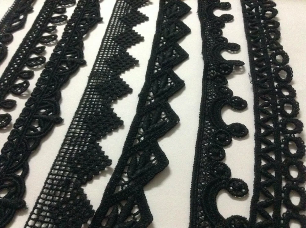 2.5-3cm exquisite milk fibre polyester embroidery lace trim,RX180901G