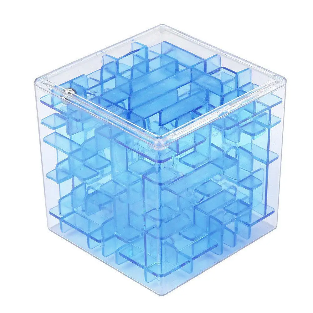 3D Mini Speed Cube Maze Magic Cube Puzzle Game Cubes Magic Learning Toys Labyrinth Rolling Ball Toys For Children Adult