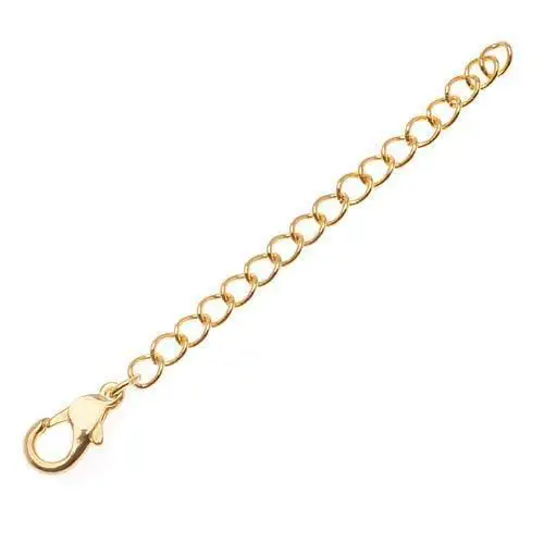 

Free shipping!!!! Gold Plated Chain Necklace Extender - 2 Inch W/ Lobster Clasp 500pcs