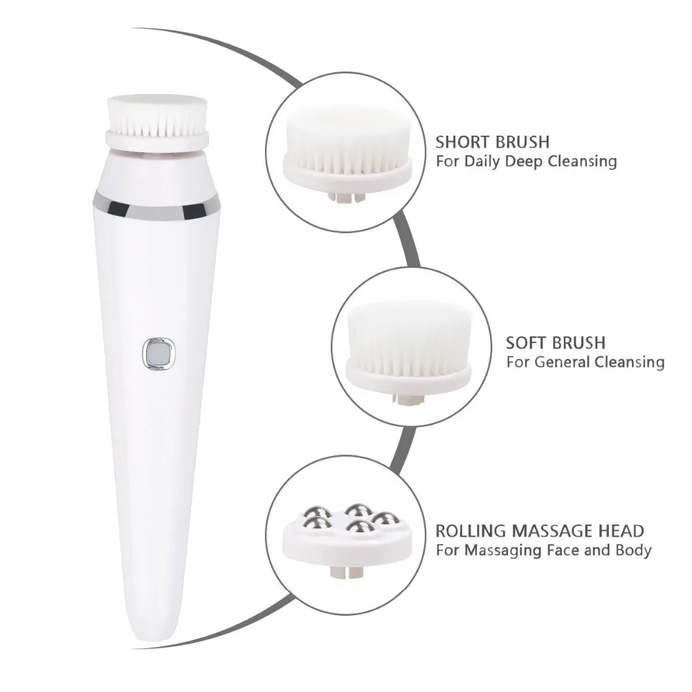 

Deep Cleanser Facial Brush 3 in 1 Recharge Electric as see on TV 3 Speed Portable Pore Cleanser