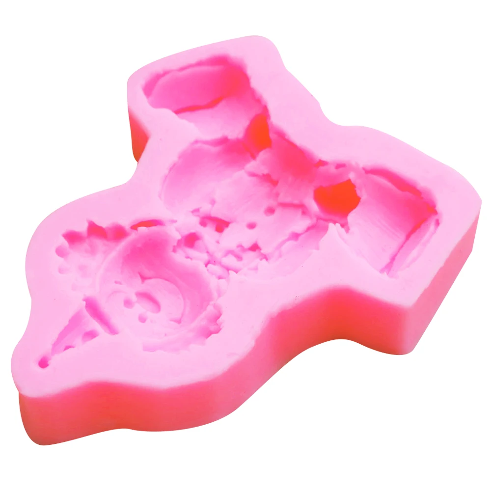 F1185 Clown Candle Moulds Soap Mold Kitchen-Baking Resin Silicone Form Home Decoration 3D DIY Clay Craft Wax-Making