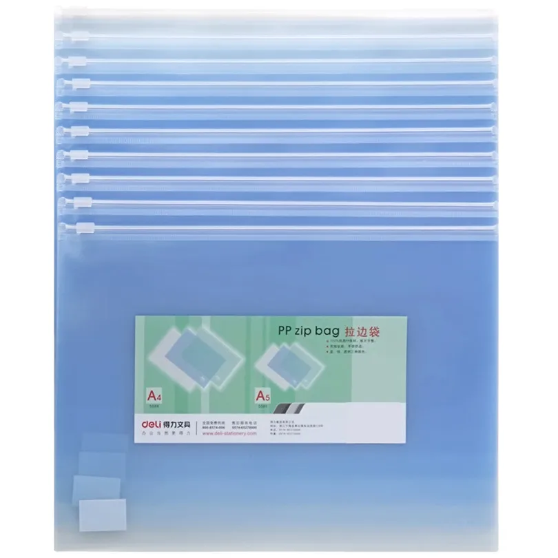 10pcs/lot A5 Document Bag Statioenry Electricity Waterproof Light Color Presentation Folder For School Supplies File Folder