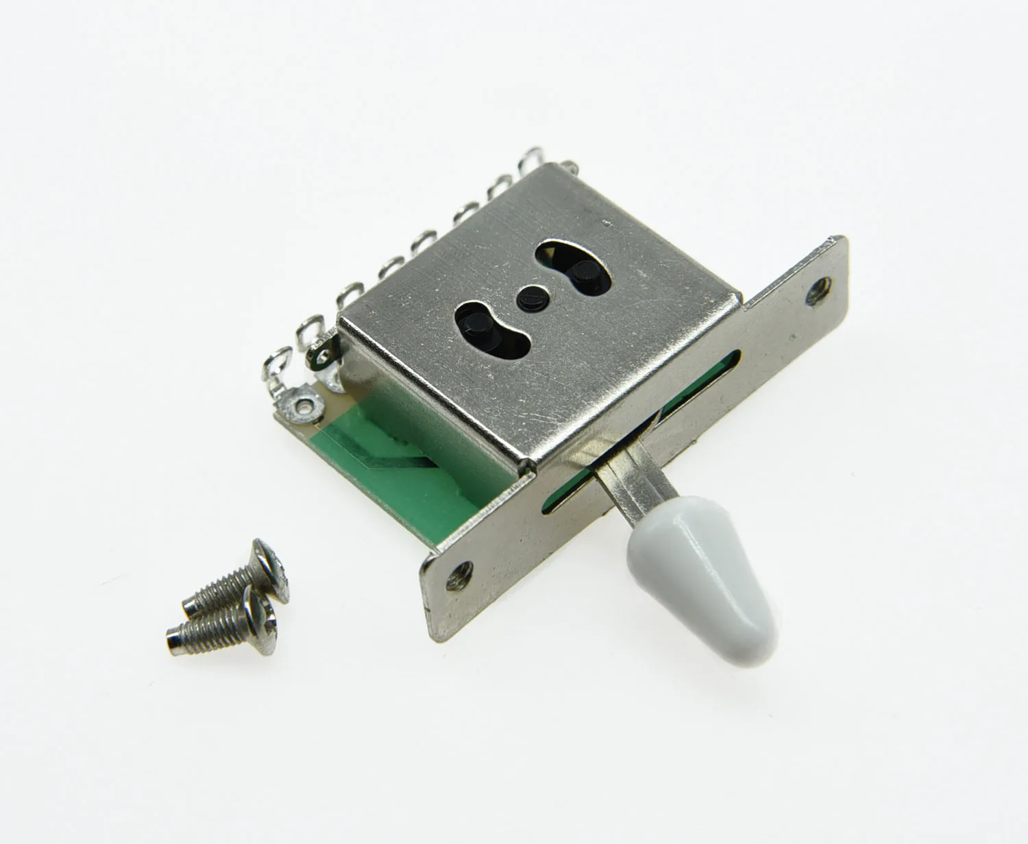 

KAISH Chrome 5 Way Guitar Pickup Level Switch for ST White Tip