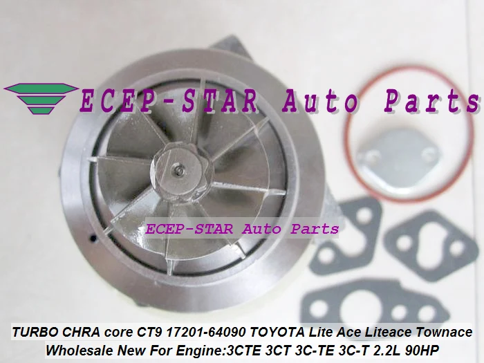 Turbo CHRA Cartridge Core CT9 17201-64090 Turbine For TOYOTA HIACE HILUX Lite Ace LiteAce Town Ace TOWNACE 1993-96 3CT 3C-T 2.2L