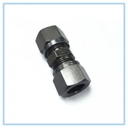 Hydraulic iron joint fluid joint Pipe Fitting with a Marine terminal straight through 6/8/10/12/14mm double card set