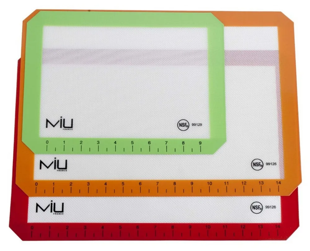 

MIUfrance Non Stick Silicone Baking Liner 2 Half Sheet Pan 1 Toaster Oven/Silicone liner/Silicone Mat (00205)