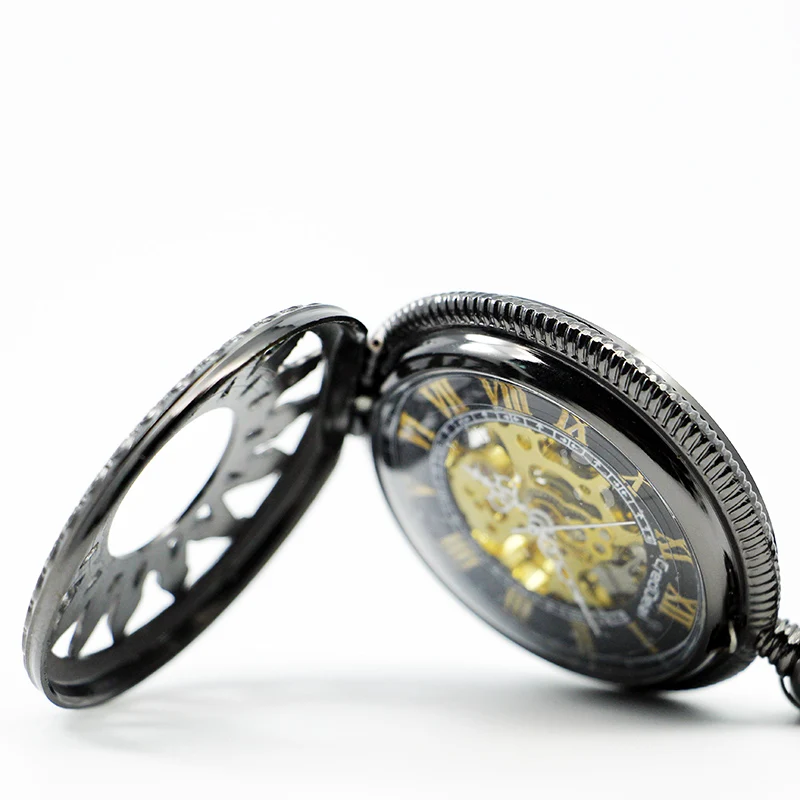 Exquisite Sun Shape Skull Handmade Mechanical Pocket Watch Vintage Pendant Necklace Bracelet Steampunk Clock Gift